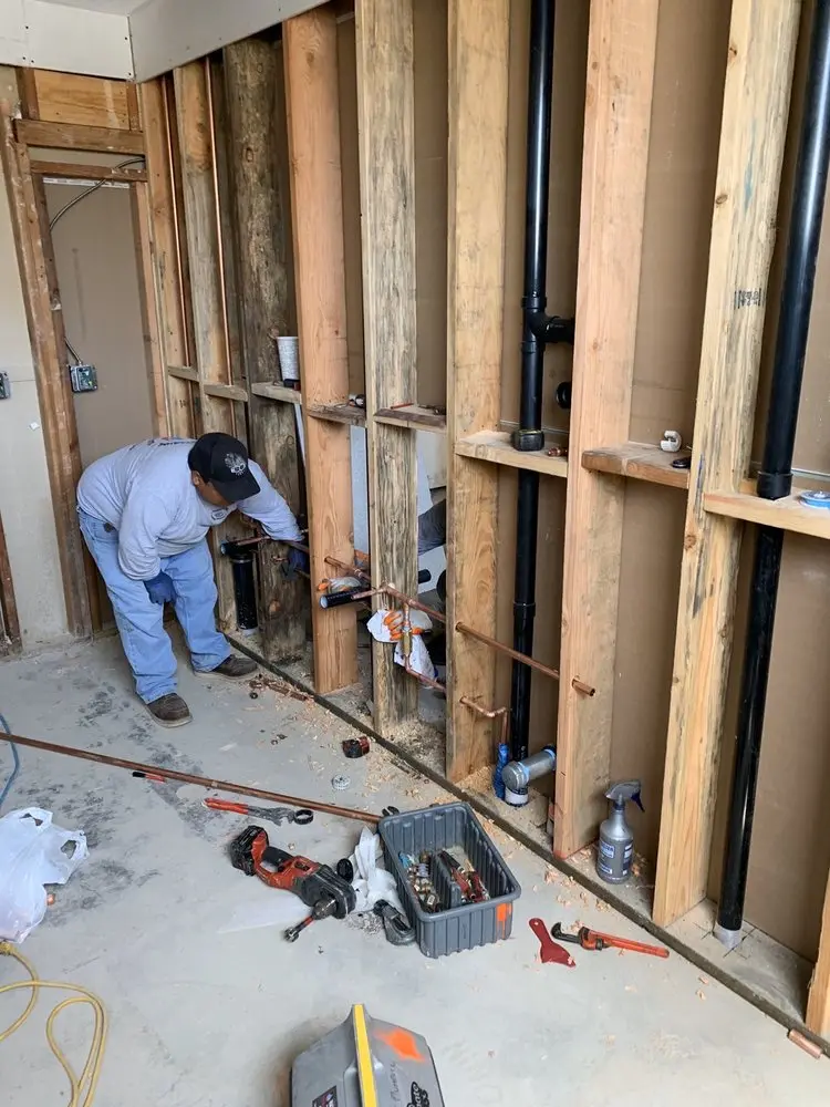 Commercial rough-in plumbing for Trenchless Sewer Repair in West Simsbury